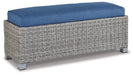 Naples Beach Outdoor Bench with Cushion - Zara Furniture (Kissimmee,FL)