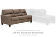Navi 2 - Piece Sectional Sofa Sleeper Chaise - Zara Furniture (Kissimmee,FL)