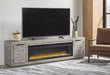 Naydell 92" TV Stand with Electric Fireplace - Zara Furniture (Kissimmee,FL)