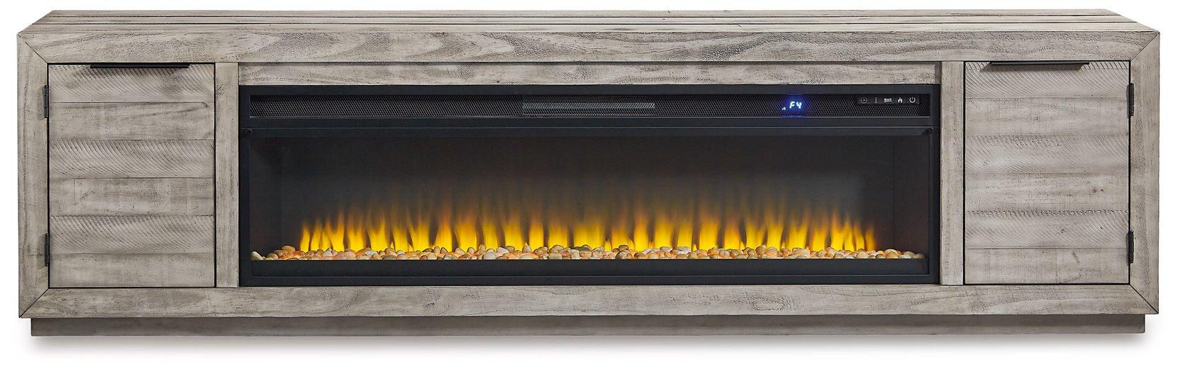Naydell 92" TV Stand with Electric Fireplace - Zara Furniture (Kissimmee,FL)