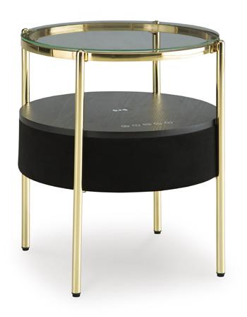 Nedman Accent Table with Speaker - Zara Furniture (Kissimmee,FL)