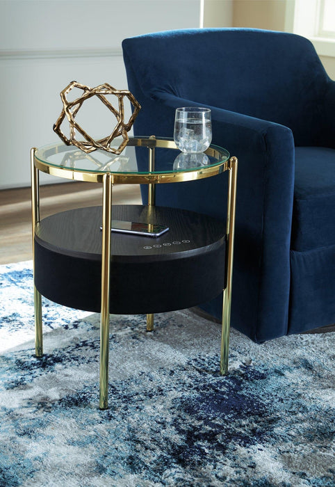 Nedman Accent Table with Speaker - Zara Furniture (Kissimmee,FL)