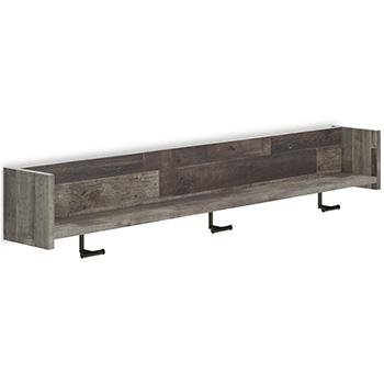 Neilsville Wall Mounted Coat Rack with Shelf - Zara Furniture (Kissimmee,FL)