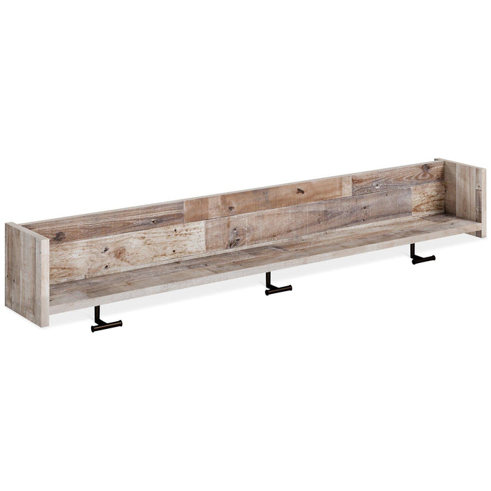 Neilsville Wall Mounted Coat Rack with Shelf - Zara Furniture (Kissimmee,FL)