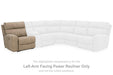 Next - Gen DuraPella Performance Fabric 3 - Piece Dual Power Reclining Modular Sofa - Zara Furniture (Kissimmee,FL)