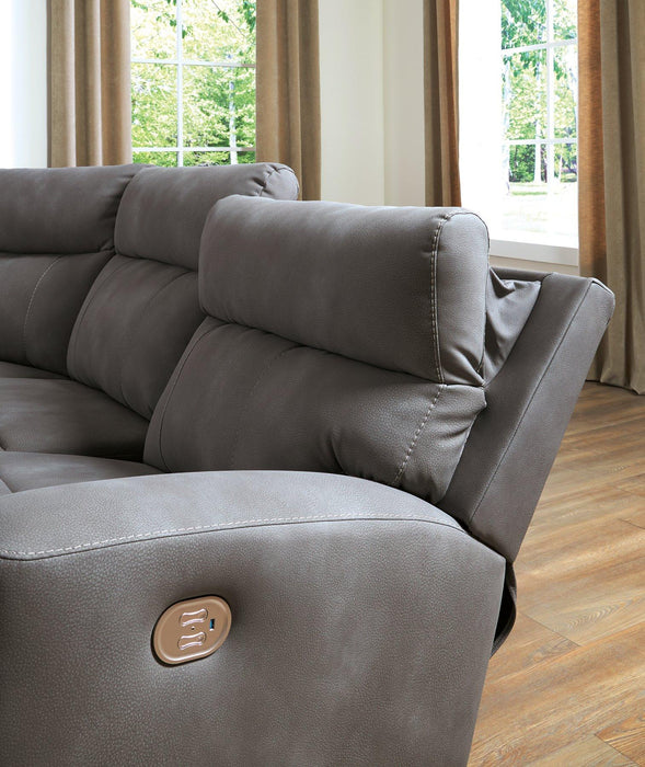 Next - Gen DuraPella Power Reclining Sectional Loveseat - Zara Furniture (Kissimmee,FL)