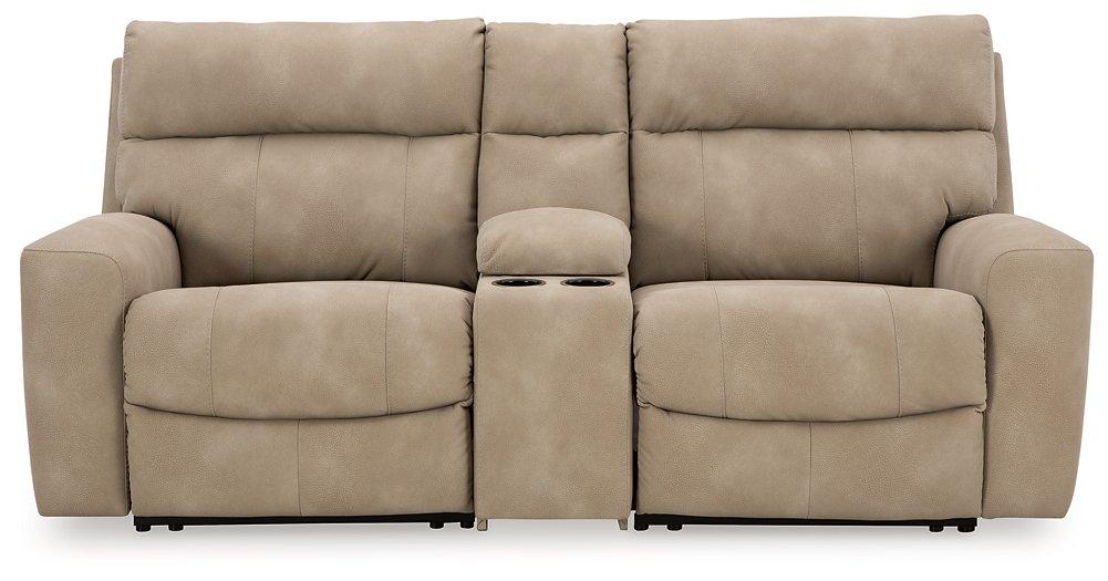 Next - Gen DuraPella Power Reclining Sectional Loveseat with Console - Zara Furniture (Kissimmee,FL)