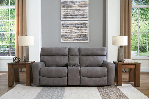 Next - Gen DuraPella Power Reclining Sectional Loveseat with Console - Zara Furniture (Kissimmee,FL)