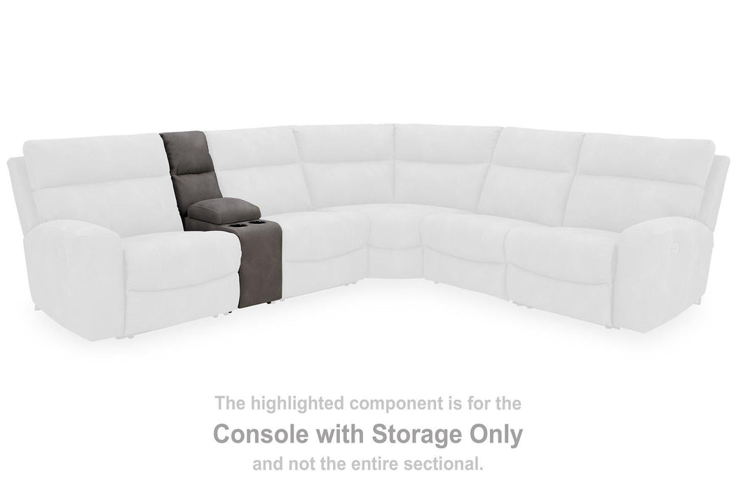 Next - Gen DuraPella Power Reclining Sectional Loveseat with Console - Zara Furniture (Kissimmee,FL)