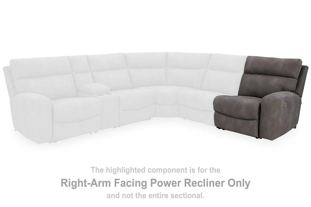 Next - Gen DuraPella Power Reclining Sectional Loveseat with Console - Zara Furniture (Kissimmee,FL)