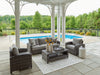 Oasis Court Outdoor Sofa/Chairs/Table Set (Set of 4) - Zara Furniture (Kissimmee,FL)