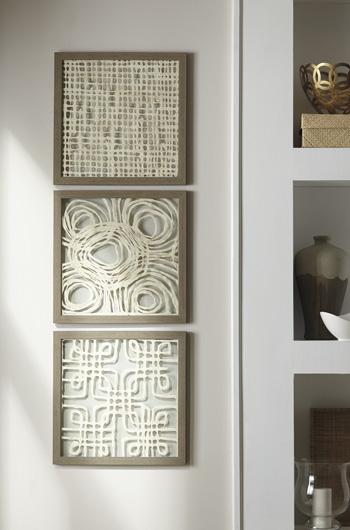 Odella Wall Decor (Set of 3) - Zara Furniture (Kissimmee,FL)