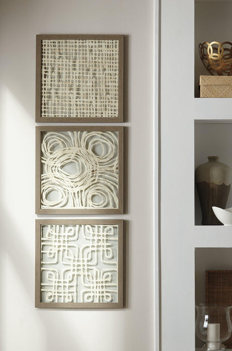 Odella Wall Decor (Set of 3) - Zara Furniture (Kissimmee,FL)