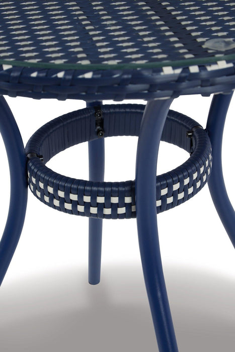 Odyssey Blue Outdoor Table and Chairs (Set of 3) - Zara Furniture (Kissimmee,FL)