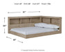Oliah Youth Bookcase Storage Bed - Zara Furniture (Kissimmee,FL)