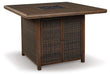 Paradise Trail Bar Table with Fire Pit - Zara Furniture (Kissimmee,FL)