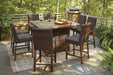 Paradise Trail Bar Table with Fire Pit - Zara Furniture (Kissimmee,FL)