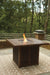 Paradise Trail Bar Table with Fire Pit - Zara Furniture (Kissimmee,FL)