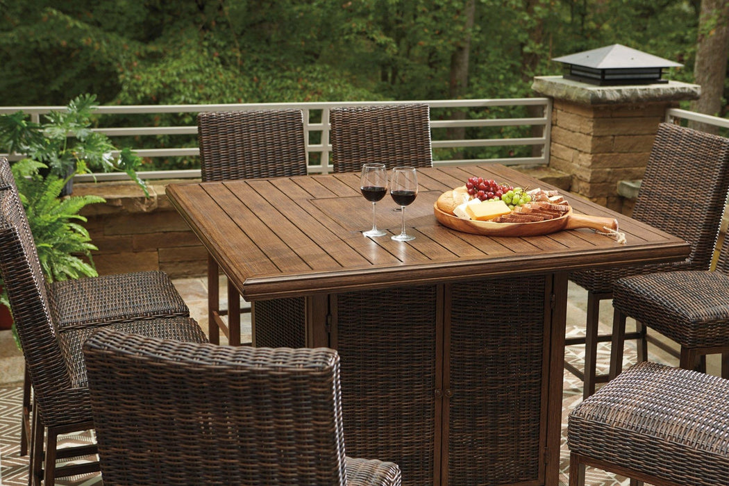 Paradise Trail Outdoor Bar Table Set - Zara Furniture (Kissimmee,FL)