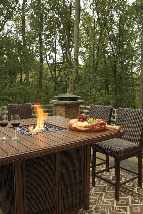 Paradise Trail Outdoor Bar Table Set - Zara Furniture (Kissimmee,FL)