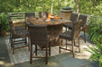 Paradise Trail Outdoor Bar Table Set - Zara Furniture (Kissimmee,FL)