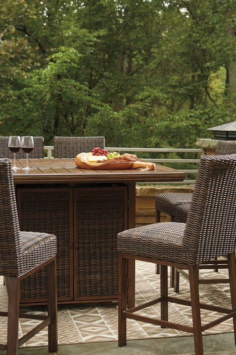 Paradise Trail Outdoor Bar Table Set - Zara Furniture (Kissimmee,FL)