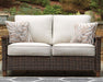 Paradise Trail Outdoor Loveseat, Lounge Chairs and Fire Pit Table - Zara Furniture (Kissimmee,FL)