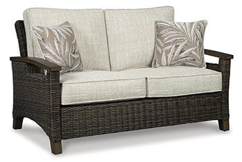 Paradise Trail Outdoor Loveseat, Lounge Chairs and Fire Pit Table - Zara Furniture (Kissimmee,FL)