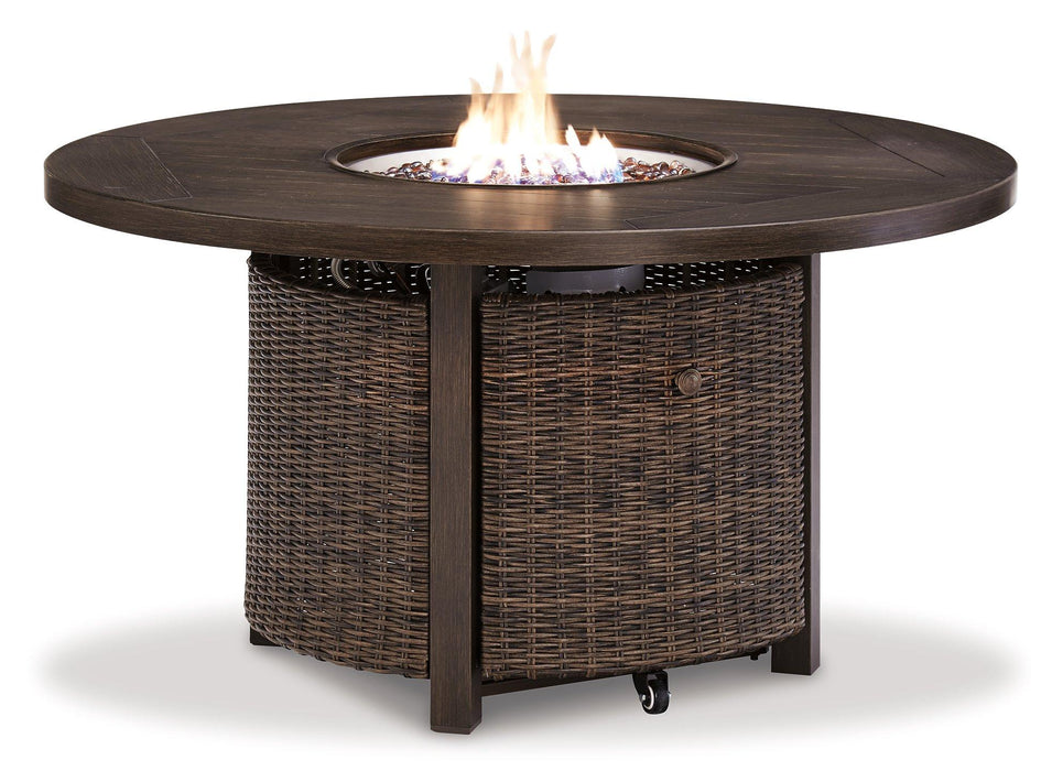 Paradise Trail Outdoor Sofa, Lounge Chairs and Fire Pit Table - Zara Furniture (Kissimmee,FL)