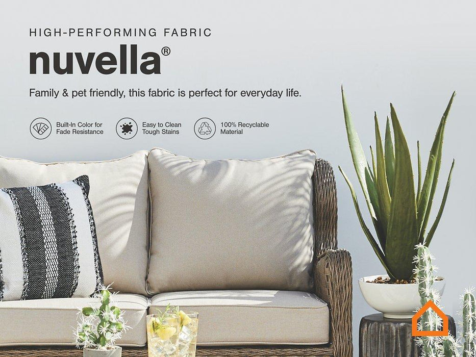 Paradise Trail Outdoor Sofa, Lounge Chairs and Fire Pit Table - Zara Furniture (Kissimmee,FL)