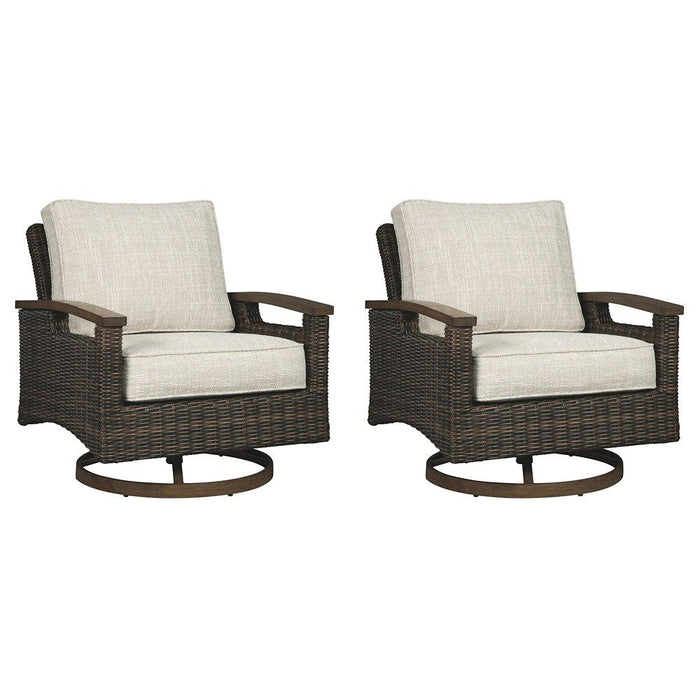 Paradise Trail Outdoor Sofa, Lounge Chairs and Fire Pit Table - Zara Furniture (Kissimmee,FL)
