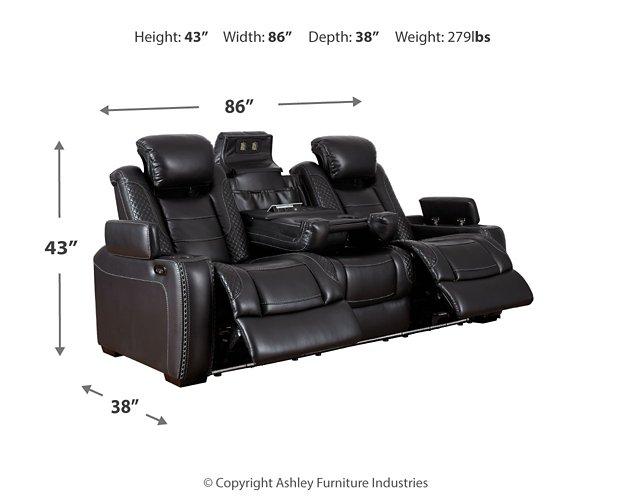 Party Time Power Reclining Sofa - Zara Furniture (Kissimmee,FL)