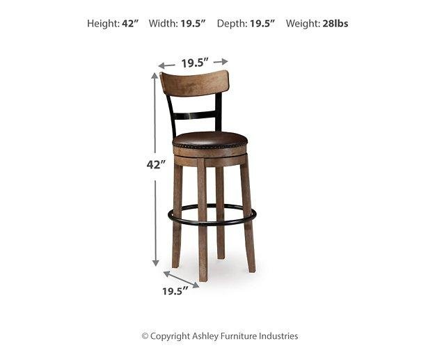 Pinnadel Bar Height Bar Stool - Zara Furniture (Kissimmee,FL)