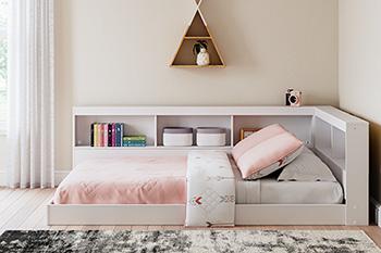 Piperton Bookcase Storage Bed - Zara Furniture (Kissimmee,FL)