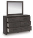 Prendonea Dresser and Mirror - Zara Furniture (Kissimmee,FL)