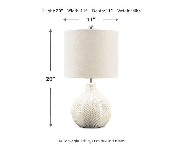 Rainermen Table Lamp - Zara Furniture (Kissimmee,FL)