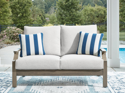 Rainier Ranch Outdoor Loveseat with Cushion - Zara Furniture (Kissimmee,FL)