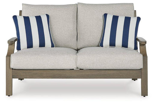Rainier Ranch Outdoor Loveseat with Cushion - Zara Furniture (Kissimmee,FL)