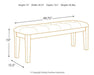 Ralene Dining Bench - Zara Furniture (Kissimmee,FL)