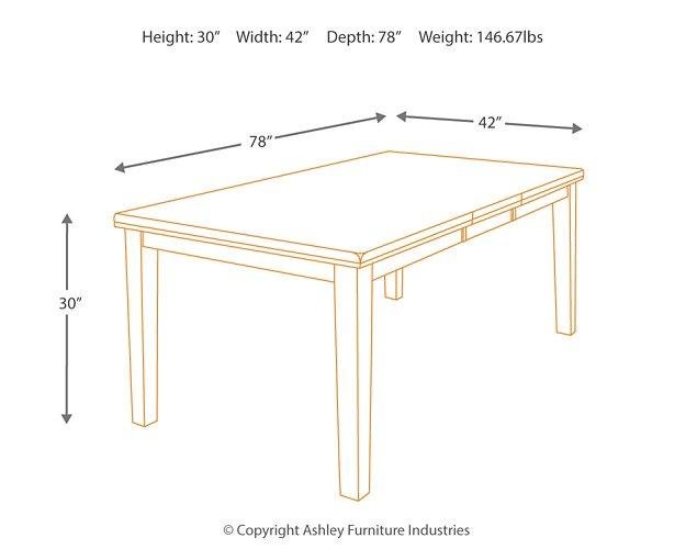 Ralene Dining Extension Table - Zara Furniture (Kissimmee,FL)