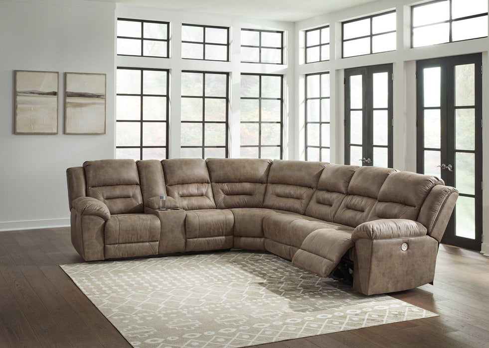 Ravenel Power Reclining Sectional - Zara Furniture (Kissimmee,FL)