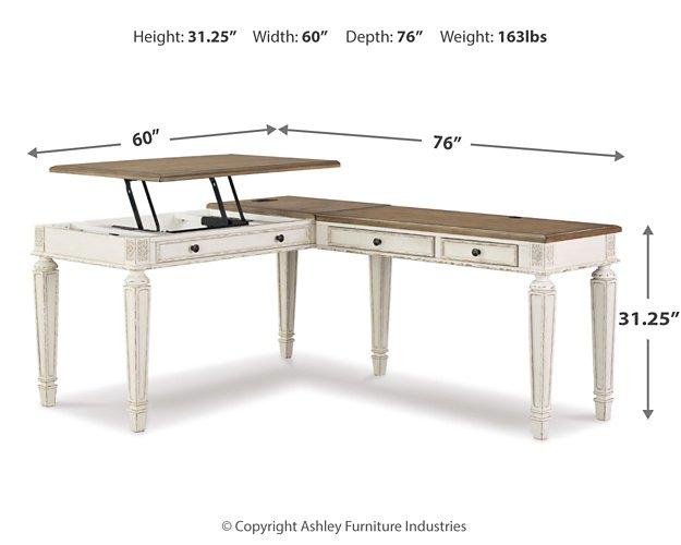 Realyn 2 - Piece Home Office Lift Top Desk - Zara Furniture (Kissimmee,FL)