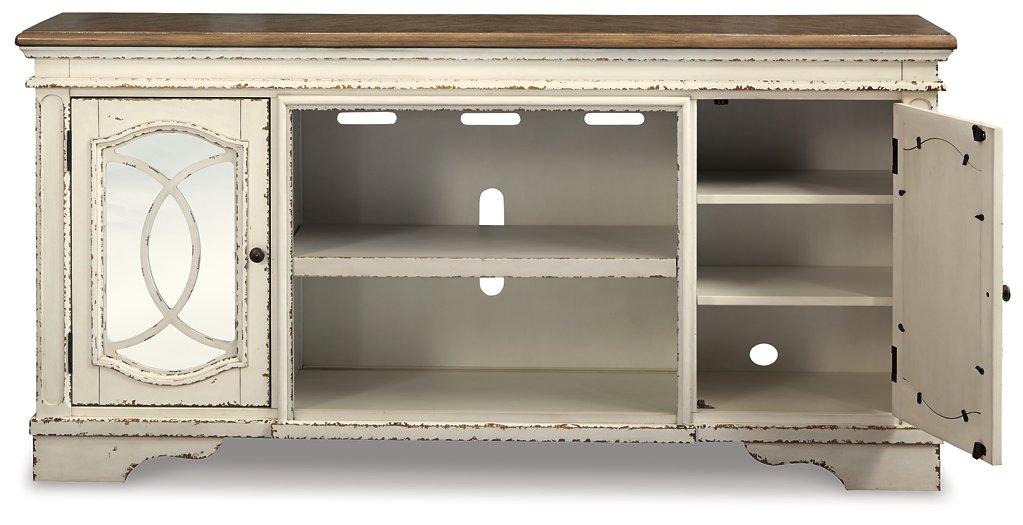 Realyn 74" TV Stand with Electric Fireplace - Zara Furniture (Kissimmee,FL)