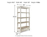 Realyn 75" Bookcase - Zara Furniture (Kissimmee,FL)