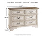 Realyn Dresser and Mirror - Zara Furniture (Kissimmee,FL)