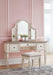 Realyn Vanity and Mirror with Stool - Zara Furniture (Kissimmee,FL)