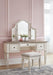 Realyn Vanity and Mirror with Stool - Zara Furniture (Kissimmee,FL)