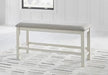 Robbinsdale 49" Counter Height Dining Bench - Zara Furniture (Kissimmee,FL)