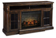 Roddinton 72" TV Stand with Electric Fireplace - Zara Furniture (Kissimmee,FL)