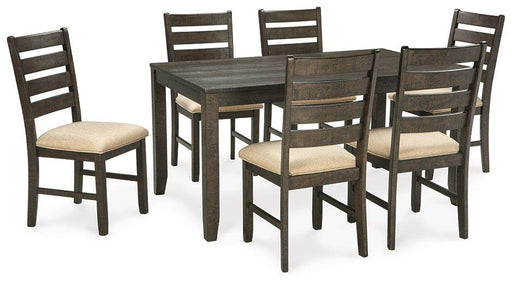 Rokane Dining Table and Chairs (Set of 7) - Zara Furniture (Kissimmee,FL)